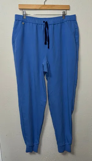 Figs Technical Collection Joggers Scrubs Womens XL Blue Drawstring Comfy Relaxed thumbnail 1