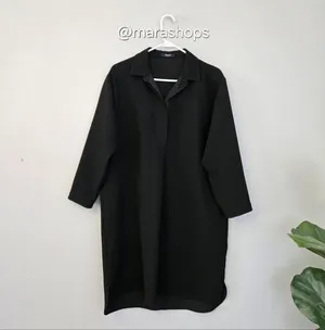 Madewell Moviehouse Shirt Black Dress thumbnail 3