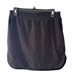 Athleta Womens Black Active Skort Elastic Waist Pockets‎ Size Medium Pickleball thumbnail 1