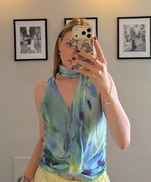 Colorful ZARA Top Crop thumbnail 1