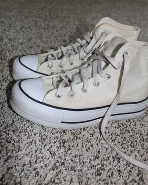 White Platform Converse High-Top thumbnail 1