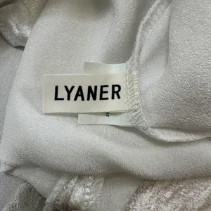 Lyaner Mini Skirt M White Lace Trim Detail‎ Back Zipper Party Cocktail Club Cute thumbnail 3