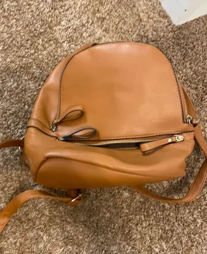 Leather Backpack Tan thumbnail 1