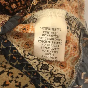 Umgee boho patchwork floral dress thumbnail 6