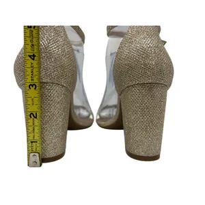 Women’s Dream Pairs Glitter Gold Formal Evening Prom Wedding Heels 8 thumbnail 6