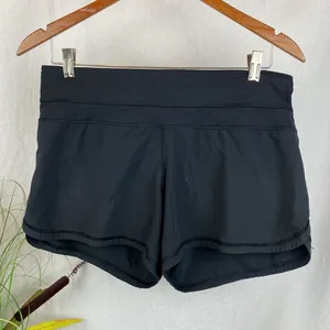 Lululemon Black Running Sport Athletic Shorts 8 thumbnail 2
