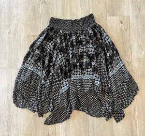 Womens Cameo & Myth Black Printed Midi Skirt - L thumbnail 1