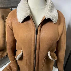 thick faux sherpa lined coat size xl thumbnail 3