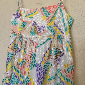 $255 C/MEO Collective Set Up‎ Multicolored Burn Out Midi cocktail Dress sz. 4 S thumbnail 3