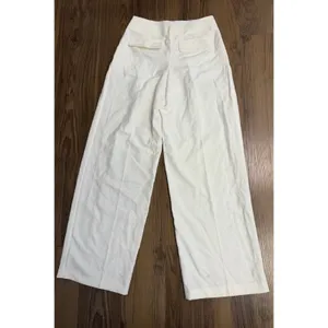 Zara Ecru Pants Straight Leg Resort Minimalist Capsule Normcore Copenhagen thumbnail 2