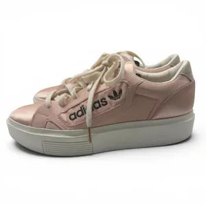 Adidas Sleek Super Vapour Pink Satin Platform Sneakers Women’s Size 9.5 thumbnail 2