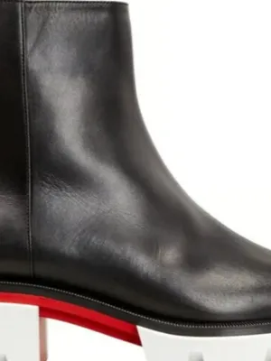 CHRISTIAN LOUBOUTIN Maxi Calfskin Red Sole Ankle Boots Eur 38/ US 8 thumbnail 6