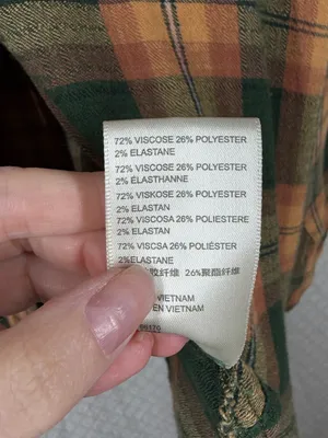Urban Outfitters BDG‎ Brown Green Plaid Button Down Oversized Flannel thumbnail 4