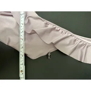 Victoria's Secret Womens Purple Ruffle Deep V Bathing Suit Sz M NWT Swimsuit‎ thumbnail 8