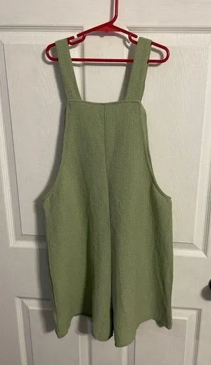 Emery Rose Dual Pocket Overall Romper Size XS thumbnail 3