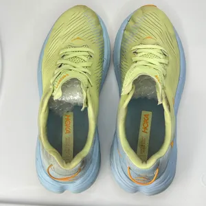 Hoka Rincon 3 Womens 8.5 Running Shoes Lime Green Blue (black spot was silicone) thumbnail 5
