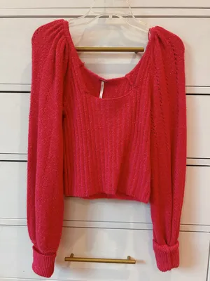 Free People Pink Sweater thumbnail 1