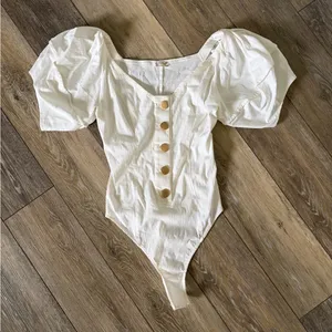 Free People Puff Sleeve Not Basic Bodysuit Size Small thumbnail 6