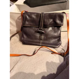 Dooney & Bourke Women Crossbody Bag Small Black Leather Toggle Flap Adjustable thumbnail 2