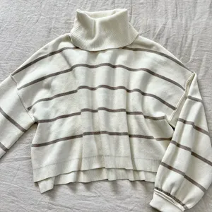 Free People Striped Turtleneck Sweater thumbnail 5