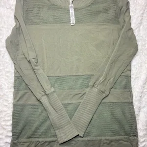 ALO Yoga Olive Long Sleeve Top thumbnail 1