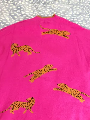 Cheetah sweater pink thumbnail 3