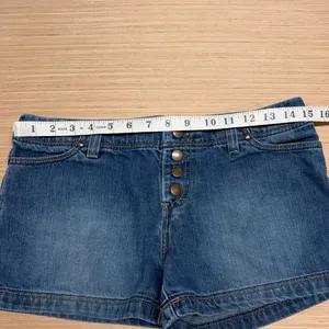 Vintage 90s Y2K American Eagle Denim Jean Shorts Womens 4 Button Fly Low Rise thumbnail 3