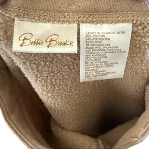 Vintage Bobbie Brooks Fall Themed Shirt Tan Size XL thumbnail 5