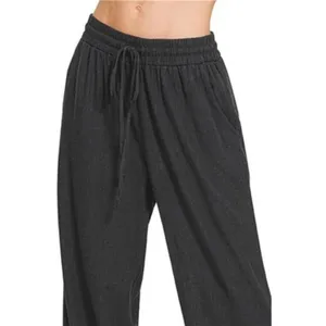 Zenana Linen Drawstring Pants‎ thumbnail 2