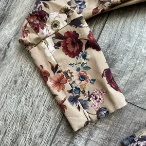 Antonio Melani brown floral blouse with belt thumbnail 3
