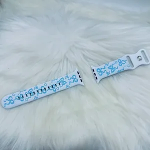 Blue Bow Design Apple Watch Bands 38mm 40mm 41mm thumbnail 3