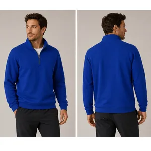Lululemon Steady State Mens Small 1/2 Pullover Fleece Sweatshirt‎ Royal Blue thumbnail 2