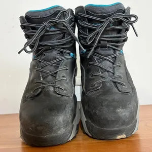 Wolverine Womens Safety Toe Work Boots ASTM EH Rated Vibram Sole Black Teal 8M thumbnail 4