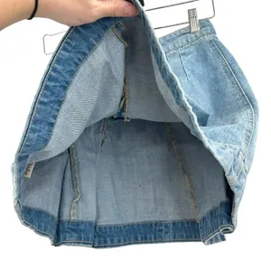 Free People Denim Lace Up Skirt Light Denim Size 2‎ thumbnail 9