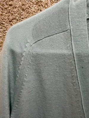 NWT 100% merino wool cardigan XL pockets lightweight soft girl 2012 deadstock thumbnail 6