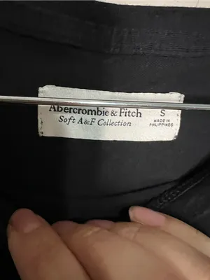 Abercrombie &‎ Fitch SoftAF Black Tie Front Pocket Tee Casual Short Sleeve Top thumbnail 4