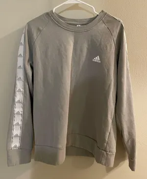 Adidas Gray Crewneck Sweatshirt thumbnail 1