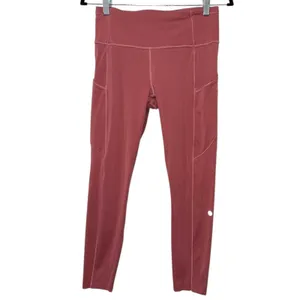 Lululemon Fast &‎ Free 7/8 Tight Cherry Tint Pink Legging 25" Sz 8 High Rise thumbnail 2