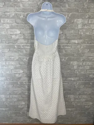a new day White Eyelet Halter Maxi Dress thumbnail 3