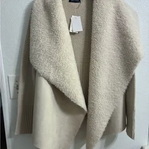 Gaby & Eden Cream Knit Sweater/jacket NWT size S thumbnail 2