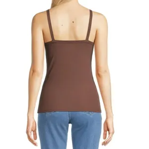 No Boundaries Women's Juniors Size Medium 7-9 Rib‎ Cami Top Hot Chocolate Brown thumbnail 2