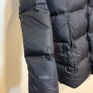 Eddie Bauer Jacket EB550 Down‎ Puffer Coat Hooded Black Small Winter Snow thumbnail 4