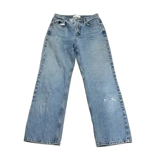 Topshop Women's Wide-Leg Jeans Blue Light Wash Size 29 thumbnail 4