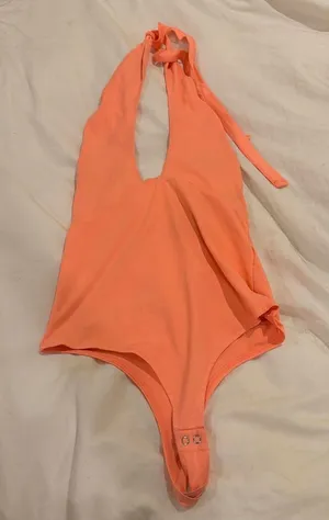 Aritzia Women's Orange and Pink Bodysuit thumbnail 1