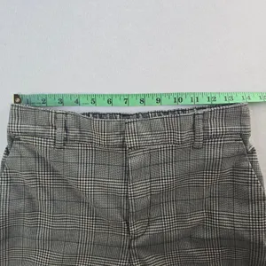 Gap Easy Trouser Womens Black Plaid Wide Leg High Rise Elastic‎ Back Pants 6 thumbnail 6