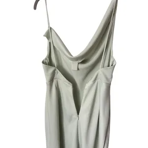 BHLDN‎ August Satin Charmeuse Midi Dress Mint Green Size 4 Cowl Neck Sleeveless thumbnail 7