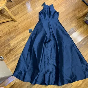 Lulus‎ Broadway Show High Low Maxi Dress Size Medium Navy Formal Party Elegant thumbnail 4