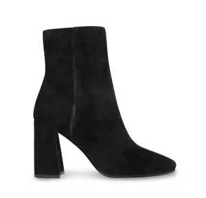 Steve Madden NEW  Embry Black Suede Heeled Booties thumbnail 1