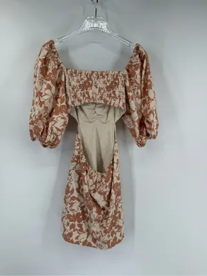 Lovers‎ + Friends Kacey Mini Dress in Carmel Brown Floral Print Size xs thumbnail 3