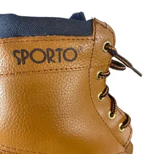 Sporto Women’s Beige Leather Insulated Lace-Up Duck Rain Boots Size 6 thumbnail 10